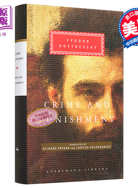 陀思妥耶夫斯基 罪与罚 英文原版 Everyman s Library Classics Crime and Punishmen 经典名著 Fyodor Dostoevsky【中商原版