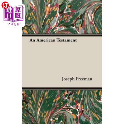 海外直订An American Testament 美国人的遗嘱