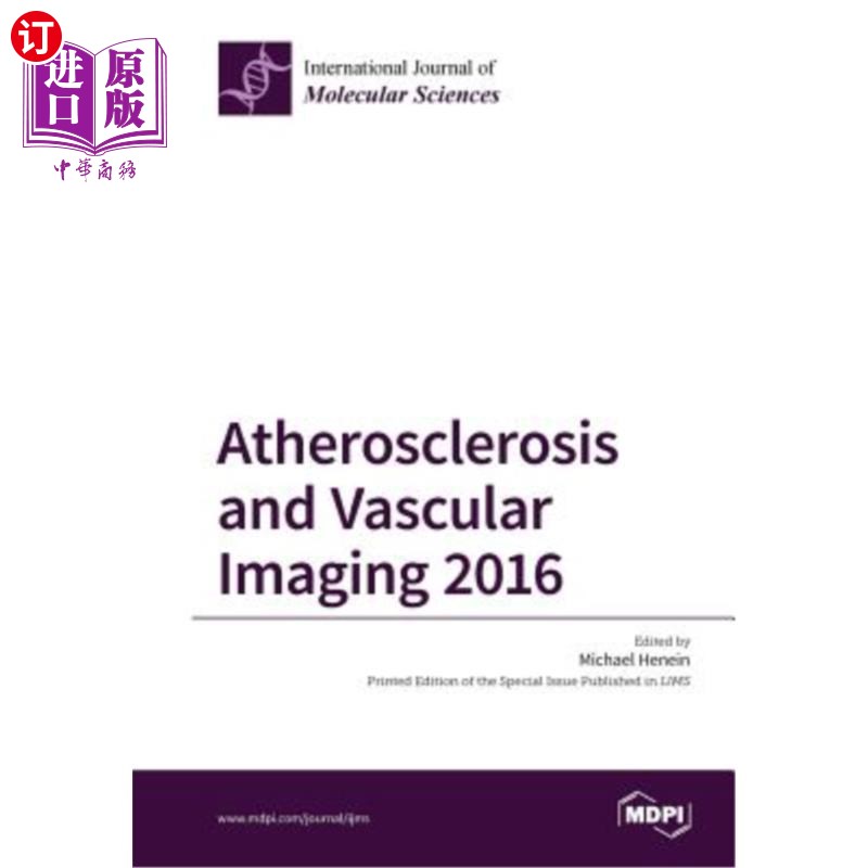 海外直订Atherosclerosis and Vascular Imaging 2016 2016年动脉粥样硬化与血管成像