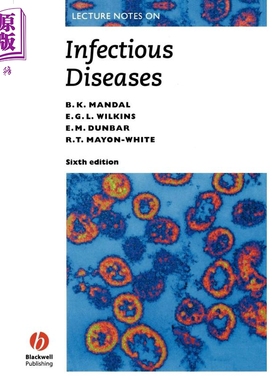 现货 Lecture Notes Infectious Diseases 英文原版 传染病讲义 第6版 B. K. Mandal【中商原版】
