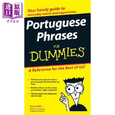 现货 葡萄牙短语达人迷 Portuguese Phrases For Dummies Karen Jacobson【中商原版】