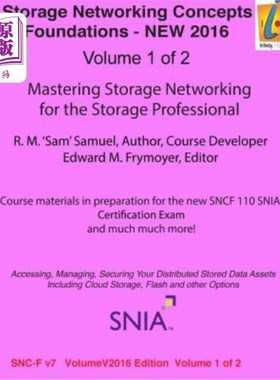 海外直订Storage Networking Concepts - Fundamentals Volume 1 of 2: SN110 Storage Networki 存储概念-基础知识第1卷