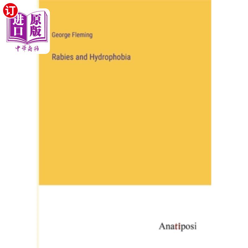 海外直订Rabies and Hydrophobia 狂犬病和恐水症