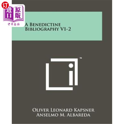 海外直订A Benedictine Bibliography V1-2 本笃会书目V1-2