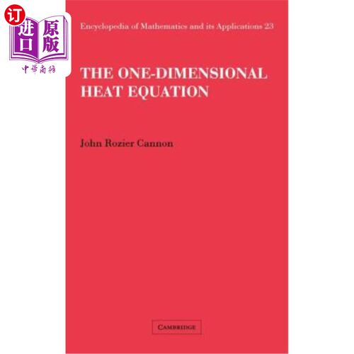 海外直订The One-Dimensional Heat Equation 一维热方程
