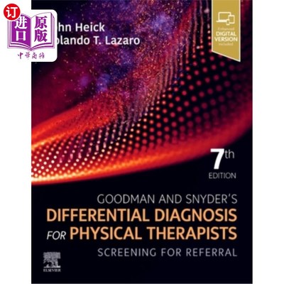 海外直订医药图书Goodman and Snyder's Differential Diagnosis for Physical Therapists: Screening f Goodman和Sny