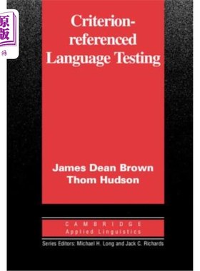 海外直订Criterion-Referenced Language Testing 标准参考语言测试
