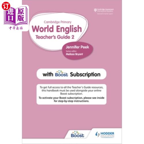 海外直订Cambridge Primary World English Teacher's Guide Stage 2 with Boost Subscription 剑桥初级世界英语教师指南第