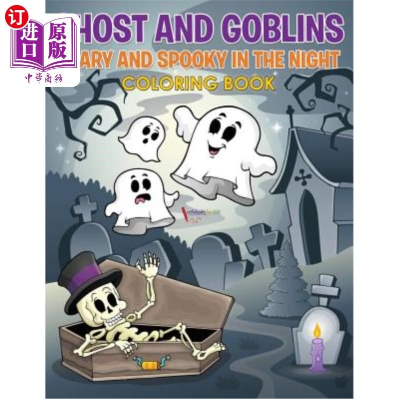 海外直订Ghost and Goblins Scary and Spooky In the Night 鬼和妖精在夜晚的恐怖和阴森