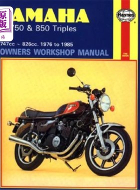 海外直订Haynes Yamaha XX750 & 850 Triples Owners Workshop Manual Haynes Yamaha XX750和850 Triples车主维修手册