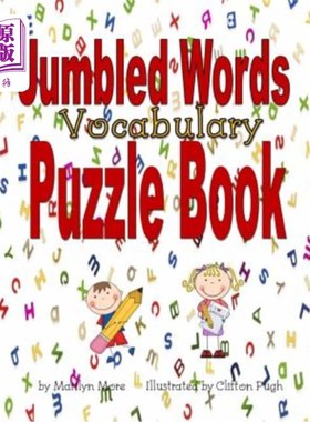 海外直订Jumbled Words Vocabulary Puzzle Book 字谜书