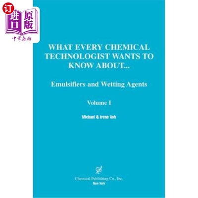 海外直订Emulsifier and Wetting Agents 乳化剂和润湿剂