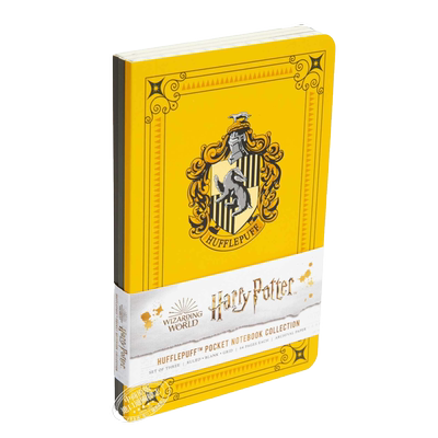 哈利波特 赫奇帕奇袖珍笔记本系列 一套三件 英文原版Harry Potter Hufflepuff Pocket Notebook Collection Set of 3【中商?