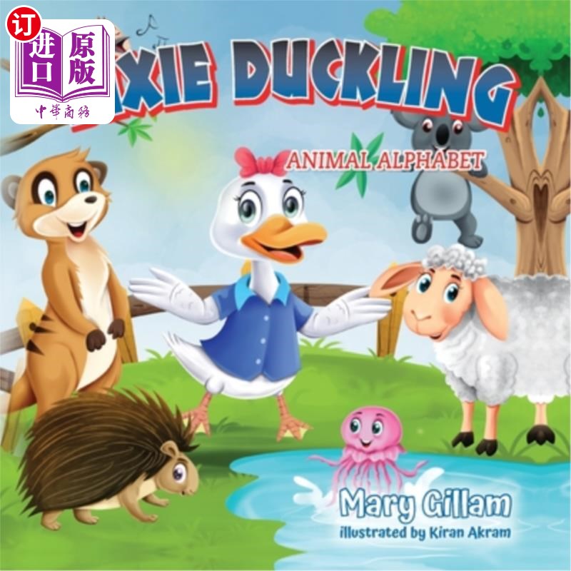 海外直订Dixie Duckling: Animal Alphabet 迪克西小鸭：动物字母表