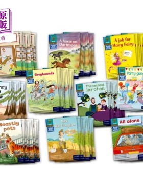 海外直订Read Write Inc. Phonics Book Bag Books: Blue Set 6 Pack of 100 读写公司拼音书包书：蓝色套装6个故事书100包