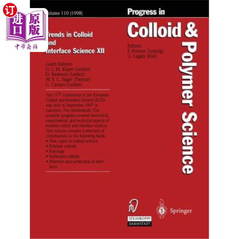 海外直订Trends in Colloid and Interface Science XII