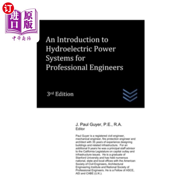 海外直订An Introduction to Hydroelectric Power Systems for Professional Engineers 专业工程师水力发电系统概论