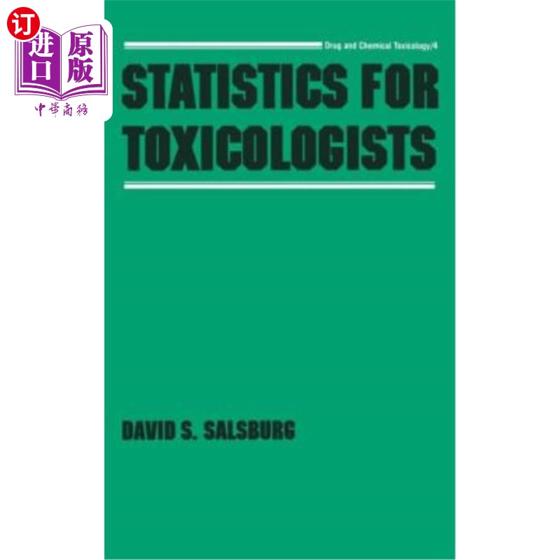 海外直订Statistics for Toxicologists 毒理学家统计