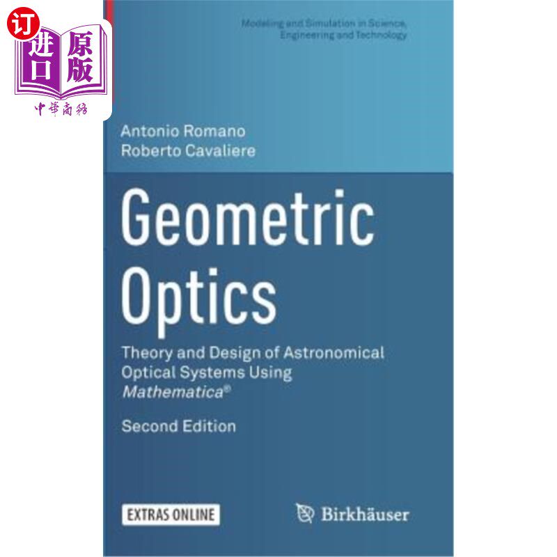 海外直订Geometric Optics: Theory and Design of Astronomical Optical Systems Using Mathem 几何光学：利用Mathemat