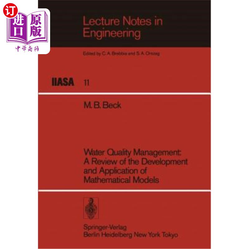 海外直订Water Quality Management: A Review of the Development and Application of Mathema 水质管理:数学模型的发展与