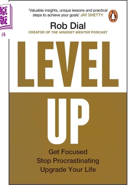 预售 提升自我 集中精力 停止拖延 升级你的生活 英文原版 Level Up Get Focused  Your Life Rob Dial【中商原版】