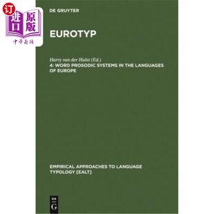the 欧洲语言中 Prosodic 词韵律系统 Europe Systems 海外直订Word Languages