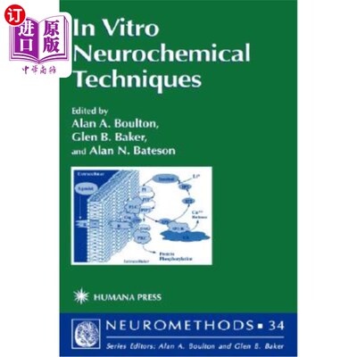 海外直订医药图书In Vitro Neurochemical Techniques 体外神经化学技术