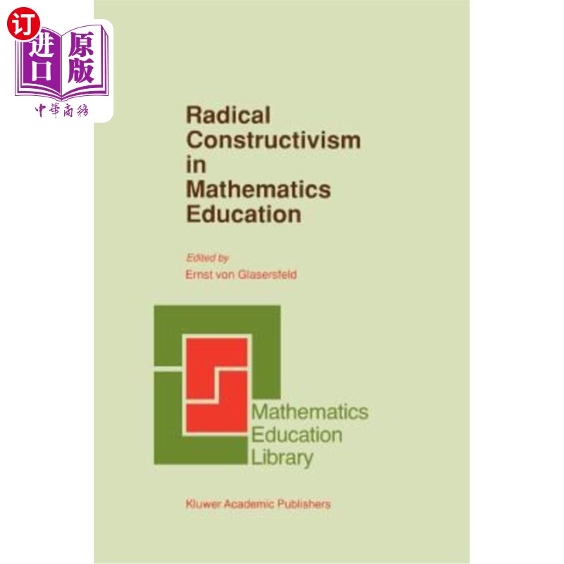海外直订Radical Constructivism in Mathematics Education 数学教育中的激进建构主义