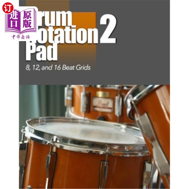 海外直订Drum Notation Pad 2: 8, 12, 16 Grids 鼓记法垫2:8、12、16格