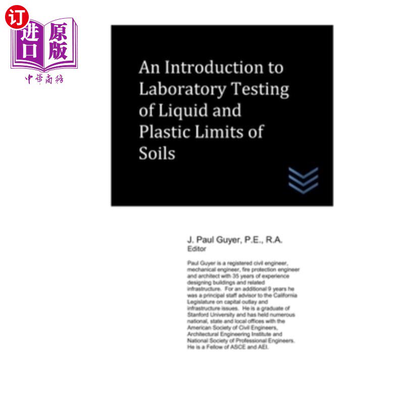 海外直订An Introduction to Laboratory Testing of Liquid and Plastic Limits of Soils
