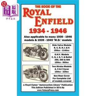 海外直订Book of the Royal Enfield 1934-1946 1934-1946年英国皇家恩菲尔德图书