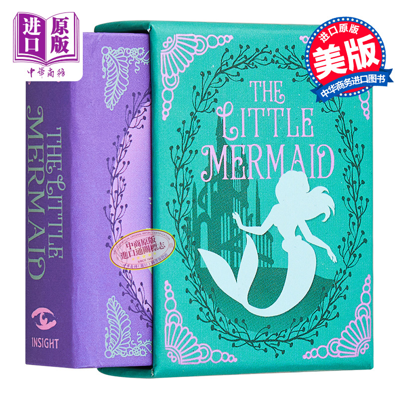 现货迪士尼小美人鱼爱丽儿公主迷你小书 Disney The Little Mermaid Tiny Book英文原版 Brooke Vitale【中商原版】