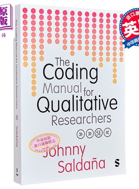 定性研究人员编码手册 第5版 修订版 The Coding Manual for Qualitative Researchers 英文原版 Johnny Saldana【中商原版】