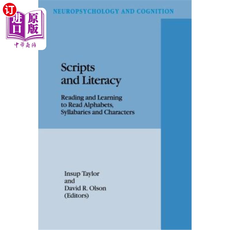 海外直订Scripts and Literacy: Reading and Learning to Read Alphabets, Syllabaries and Ch 脚本和读写能力：阅读和学习