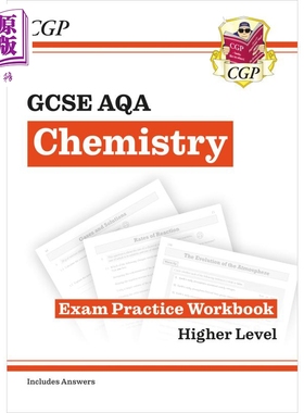 英国CGP GCSE Chemistry AQA Exam Practice Workbook - Higher (includes answers)【中商原版】