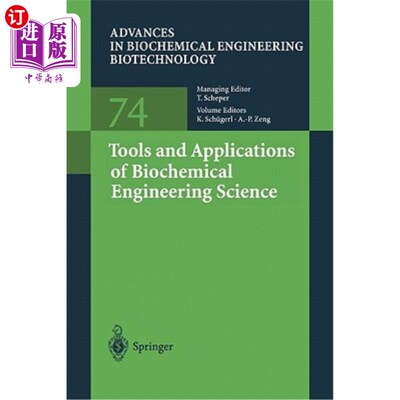 海外直订医药图书Tools and Applications of Biochemical Engineering Science 生物化学工程科学的工具和应用