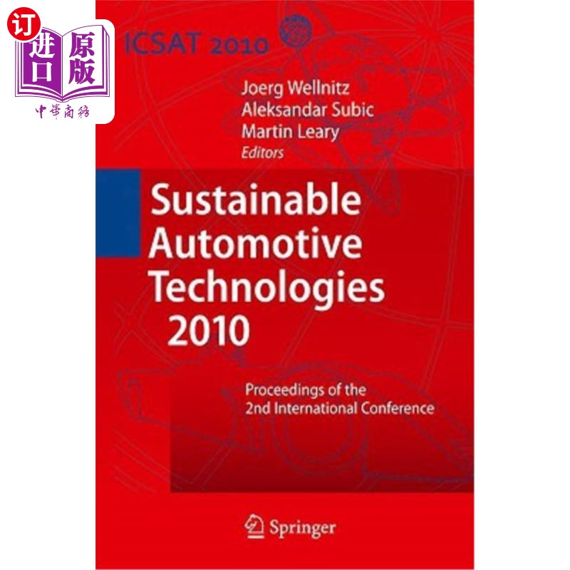 海外直订Sustainable Automotive Technologies: Proceedings of the 2nd International Confer 可持续汽车技术:第二届国际