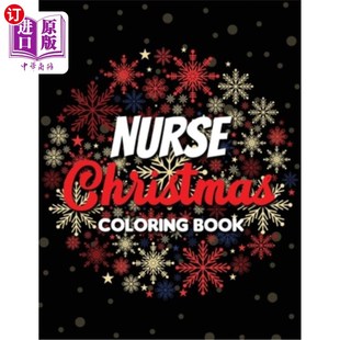 Book 护士圣诞节着色书 exquisite Christmas Coloring designs 海外直订医药图书Nurse the for most