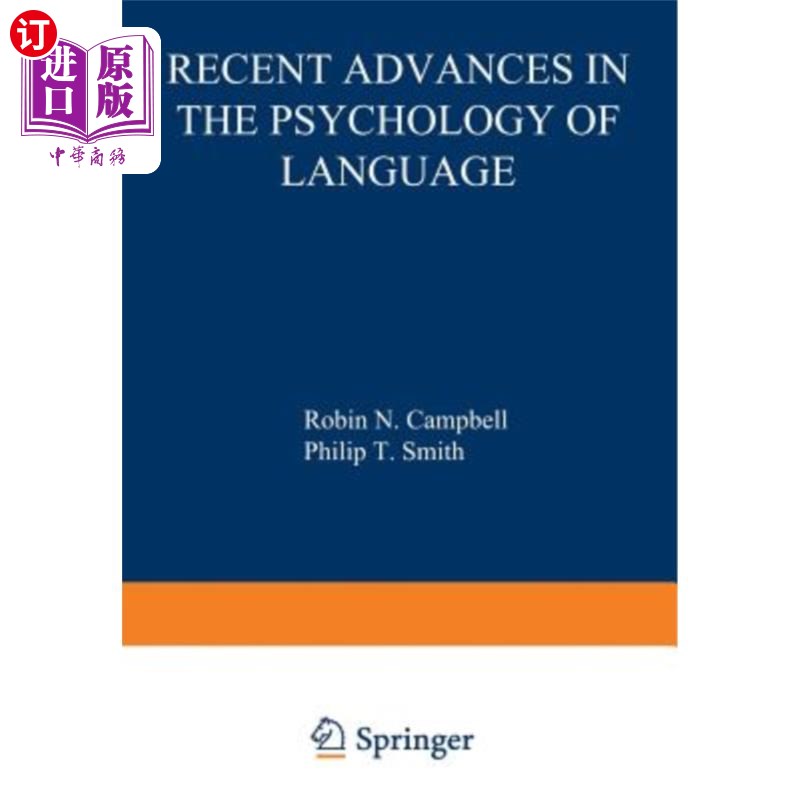 海外直订Recent Advances in the Psychology of Language: Formal and Experimental Approache 语言心理学的最新进展：形式
