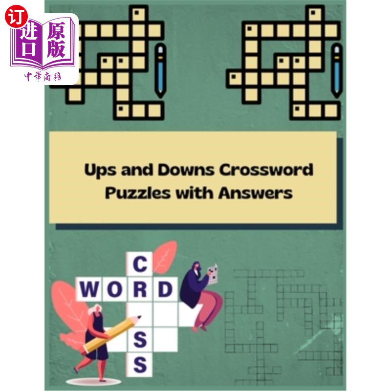 海外直订Ups and Downs Crossword Puzzles with Answers: Activity Puzzles Book 起伏纵横填字游戏与答案：活动拼图书