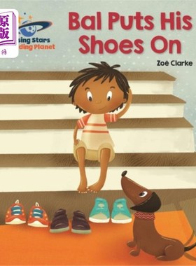 海外直订Reading Planet - Bal Puts His Shoes On - Pink B:... 阅读星球-球穿上他的鞋子-粉红色B:银河