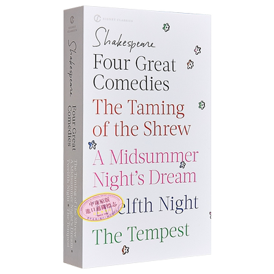 【中商原版】莎士比亚四大喜剧 英文原版 Four Great Comedies 驯悍记 仲夏夜之梦 第十二夜 暴风雨