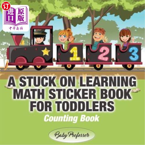 现货 A Stuck on Learning Math Sticker Book for Toddlers - Counting Book 一本坚持学习的幼儿数学贴纸书-计数本【中商原版】?