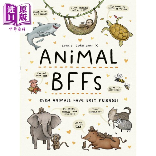 Animal BFFs Even Animals Have Best Friends! 动物也有好朋友 英文原版 进口图书 儿童绘本 故事图画书【中商原版】