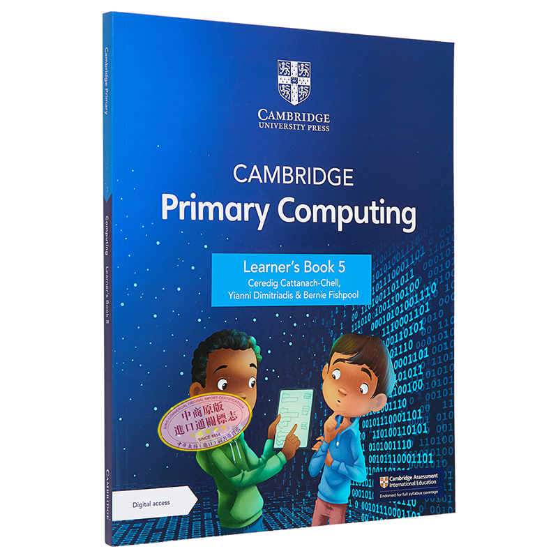 现货 NEW Cambridge Primary Computing Learners Book 5 新版剑桥小学计算机学生书5 附电子版 1年【中商原版】