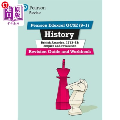 海外直订Pearson REVISE Edexcel GCSE History British Amer... Pearson Revision Edexcel GCSE历史英美修订指南和工作手册