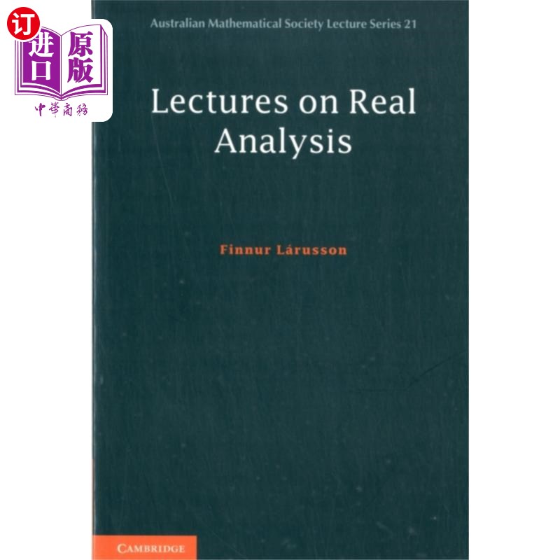 海外直订Lectures on Real Analysis 真实分析讲座