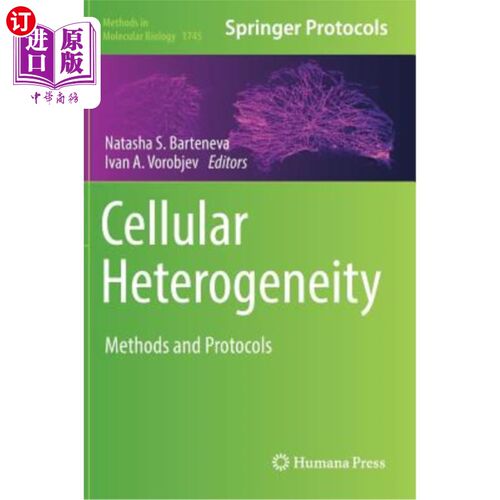 海外直订Cellular Heterogeneity: Methods and Protocols 细胞异质性：方法和协议