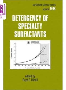 海外直订Detergency of Specialty Surfactants 特种表面活性剂的去污性
