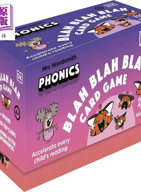 DK自然拼读卡片游戏桌游4-7岁 获取外教拼读 学前小学英语字母单词启蒙零基础入门 Phonics Mrs Wordsmith【中商原版】